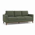 3-Sitzer Sofa Olivgrün Polyester Rechteckig 210 x 90 x 85 cm