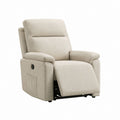 Relaxsessel mit manueller Liegefunktion Beige Polyester 84 x 96 x 102 cm
